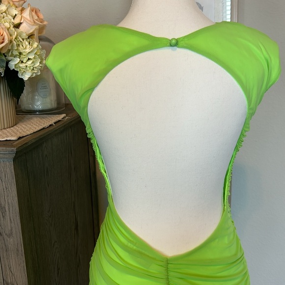 Asos Womens Neon Backless Dress - Picture 7 of 11
